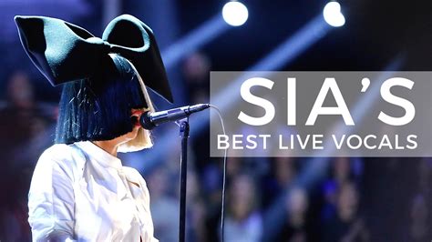 Sia's Best Live Vocals - YouTube