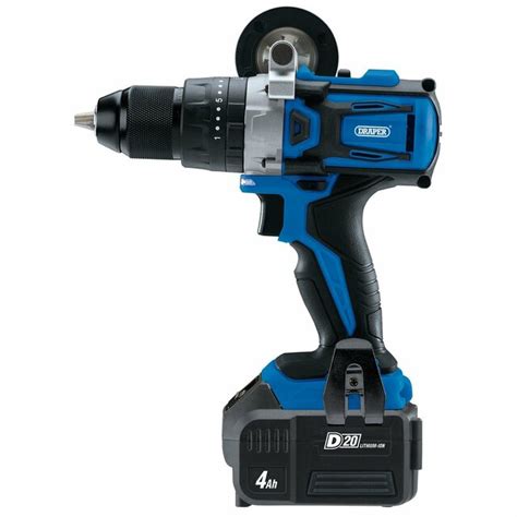 Draper D20 20v Brushless Combi Drill With 1 X 40ah Battery And Fast