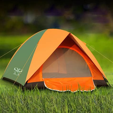 Folding Camping Tent Double Layers Outdoor Fishing Tourist Tent