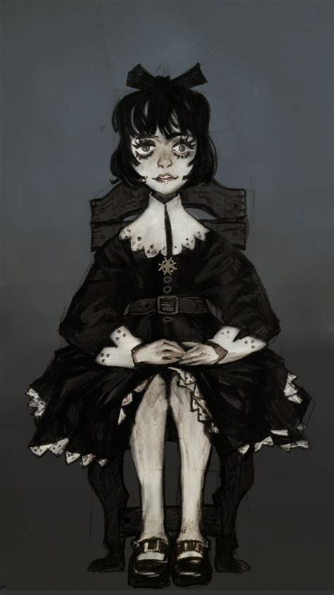 The Big Imageboard Tbib 1girl Black Dress Black Eyes Black Hair Bob