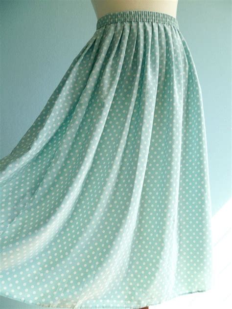 Vintage Seafoam Green Skirt