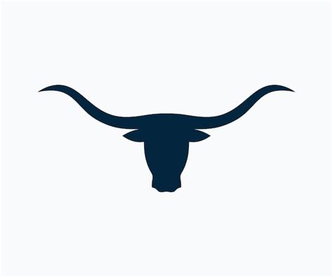 Premium Vector Bull Head Logo Longhorn Bull Head Icon