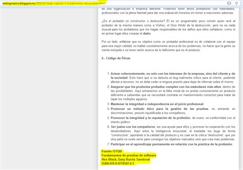 Tester Qa México Istqb Capitulo 4 Técnicas De Diseño De Pruebas