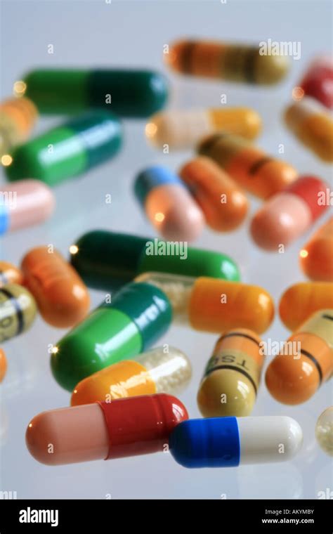Different Colourful Pill Capsules Stock Photo Alamy