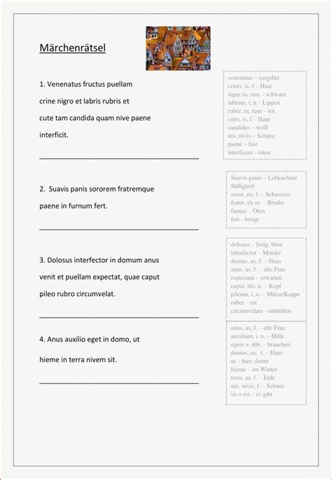 Latein Arbeitsblätter Klasse 6 Worksheets Kostenlose Arbeitsblätter