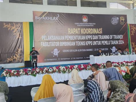 KIP Nagan Raya Gelar ToT Fasilitator Bimtek KPPS Untuk Pemilu Tahun