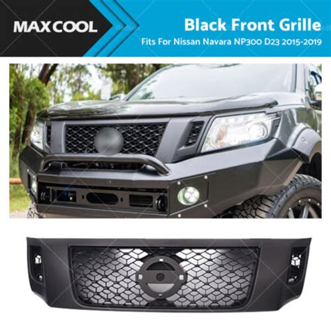 Front Grill Matte Black Bumper Bar Grille For Nissan Navara Np D