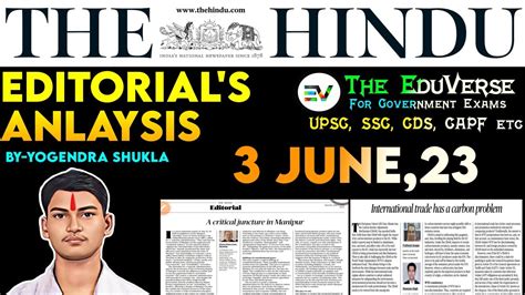 THE HINDU Editorials Analysis 2 June 23 For UPSC Thehindu Analysis