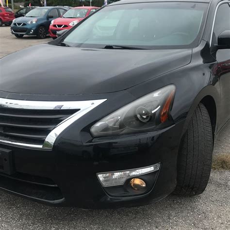 2013 2015 Nissan Altima Sedan Black Projector Headlights 2LHP ALT13JM GO