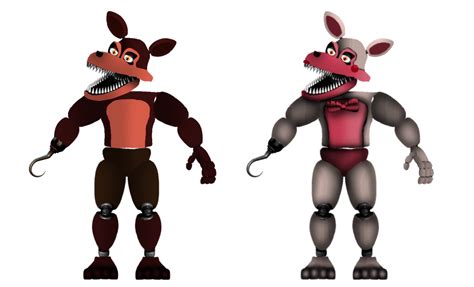 Fixed Nightmare Foxy And Nightmare Mangle By Juanyoutubespeededit On