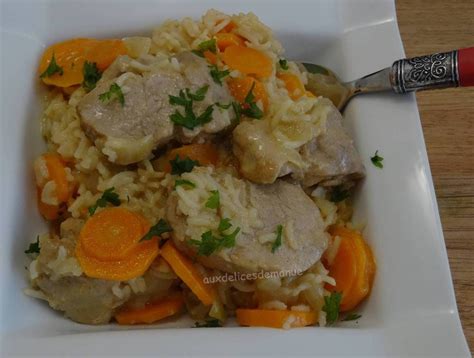 Filet Mignon De Porc Au Riz Carottes La Cr Me Au Cook O Ou Pas