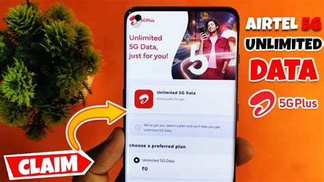 How To Claim Airtel 5g Unlimited Data On Any 5g Smartphone Get Unlimited Airtel 5g Internet