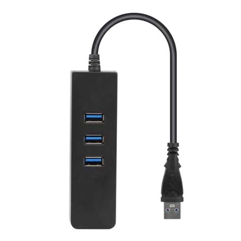 3 Ports Usb 3 0 Hub Gigabit Ethernet Adapter 10 100 1000 Mbps Converter Lan Rj45 Wired Usb