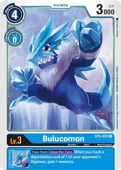 Bulucomon Battle Of Omni Digimon Card Game