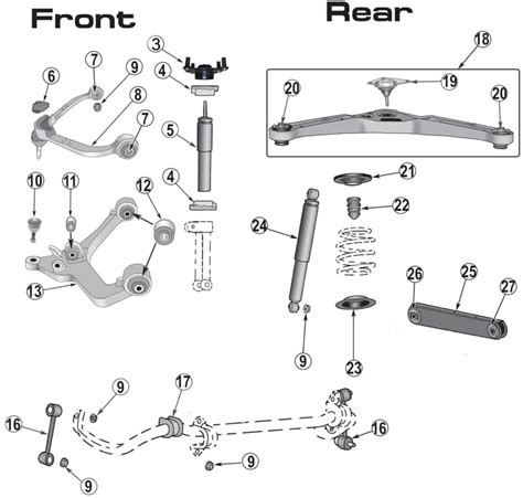 Jeep Liberty Rear Suspension Diagram Jeep Liberty