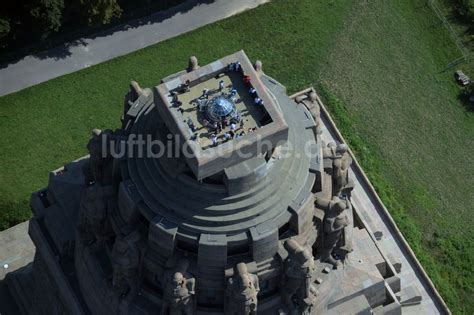 Luftbild Leipzig Geschichts Denkmal Völkerschlachtdenkmal in Leipzig