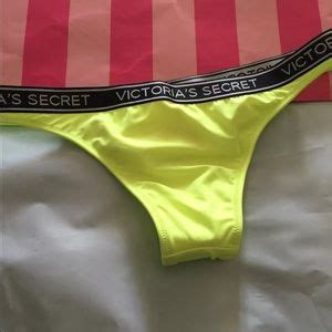 Victoria S Secret Swim Nwt Victoria Secret Neon Logo Cheeky Banded Bikini Poshmark