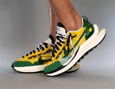 Sacai Nike Vapor Waffle Yellow Green