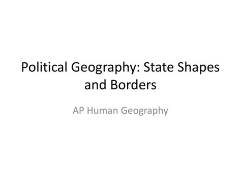 Political Geography