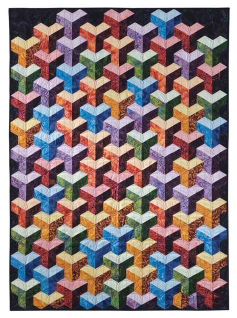 Abc D Tumbling Blocks Quilt With Marci Baker Tumbling Blocks