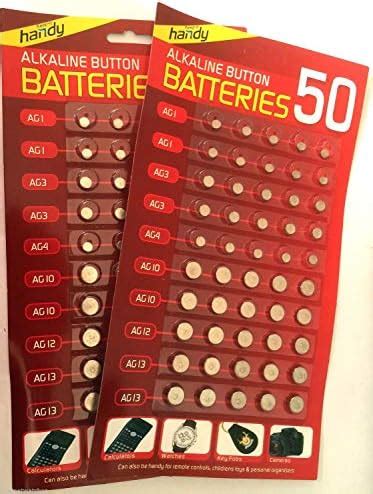 100 Assorted Mixed Alkaline Button Cell Batteries 377 AG1 AG3 AG4 AG10