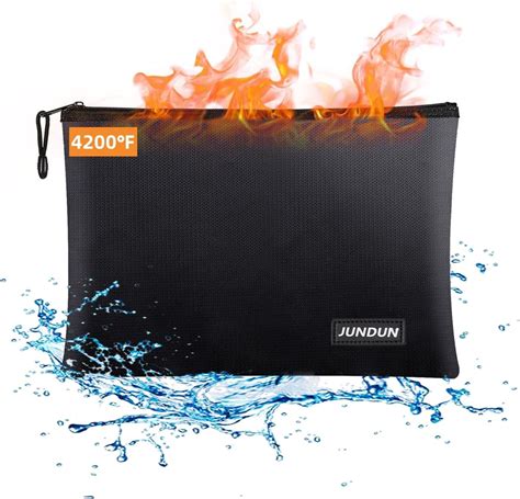 JUNDUN Feuerfeste Dokumententasche 36x26cm 4200 Feuerfeste