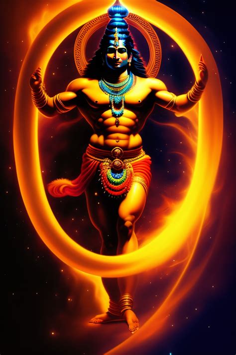 Lexica Lord Shiva Performing The Tandav Dance In Space The