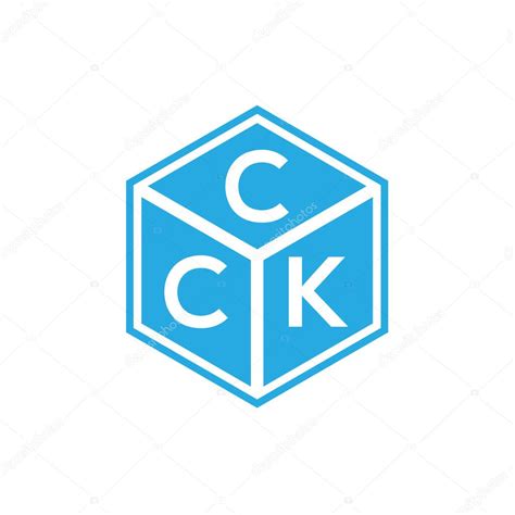 Diseño Del Logotipo De La Letra Cck Sobre Fondo Negro Cck Iniciales