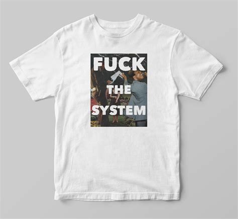 Fuck The System Graphic Tee Eat The Rich ACAB Collage Etsy