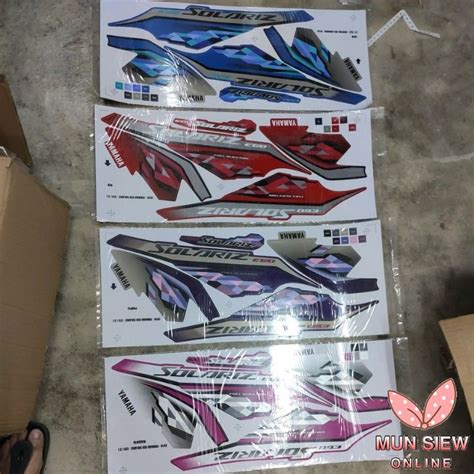 Stiker Sticker Body Stripe Cover Set Yamaha Ego Solariz Solaris