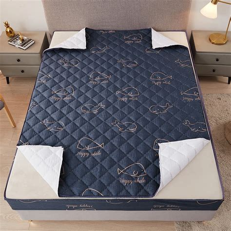 Купить Custom Size Quilted Printing Mattress Bed Cover With Zipper Six