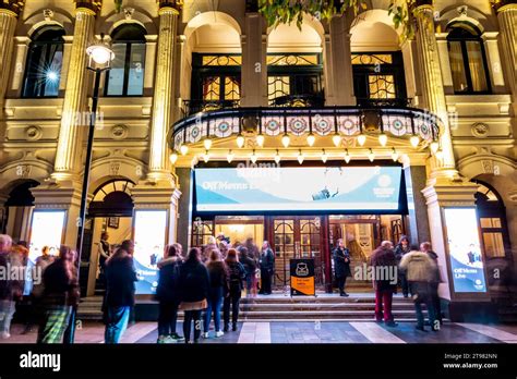 The London Palladium Theatre At Night Argyll Street London Uk Stock