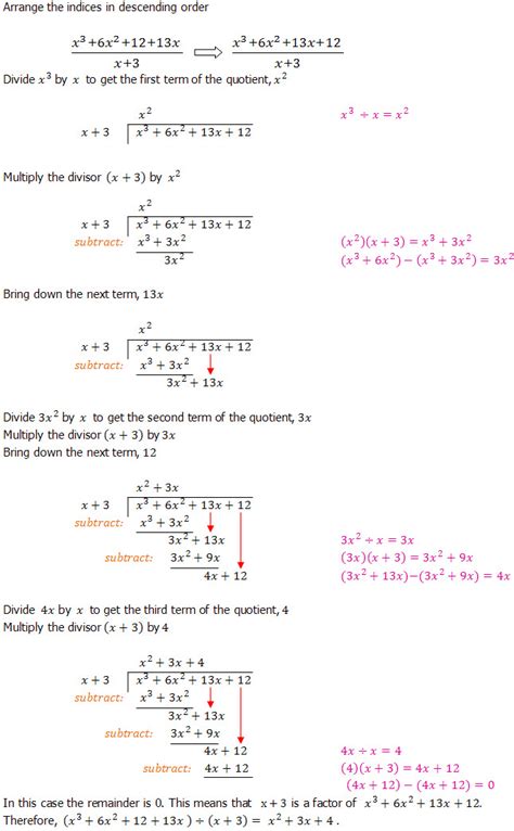 Algebraic Long Division An Introduction Dividing Polynominals