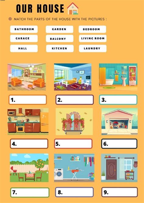 The House Interactive And Downloadable Worksheet You Can Do The