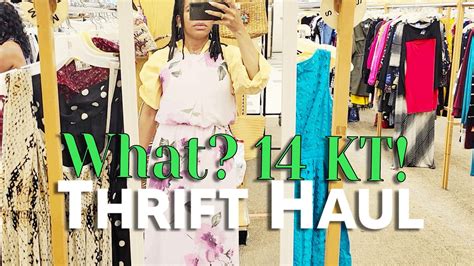 Thrift With Me Fun 14k Jewelry Find What Is Temu Worth It Styling Try On Haul Model