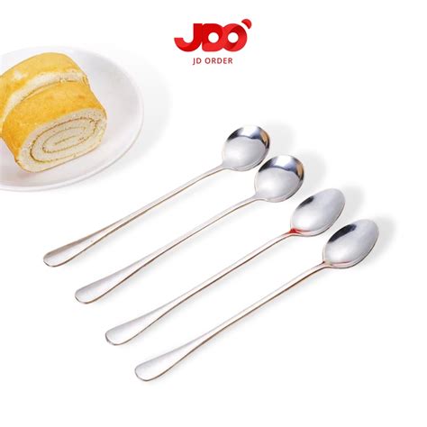 Jual Sendok Teh Gagang Panjang Long Handle Tea Spoon Stainless Steel