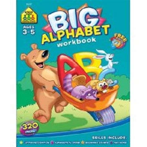 School Zone Big Alphabet P K Workbook Ages 3 5