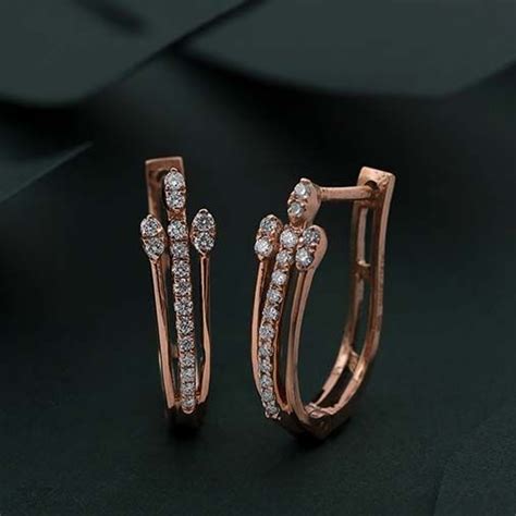 18k Real Diamond Earring JGX-2001-00165 | Real diamond earrings ...