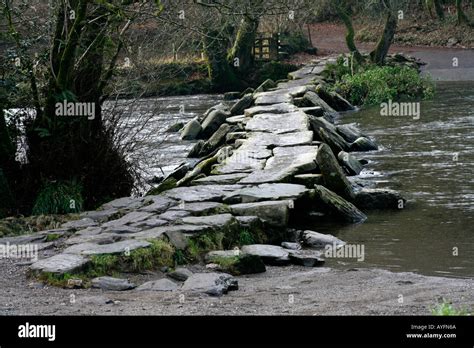 Tarr Steps Megalithic Prehistoric Clapper Bridge, Somerset England ...