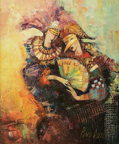 Masquerade Painting By Henadzi Pitsko Fine Art America