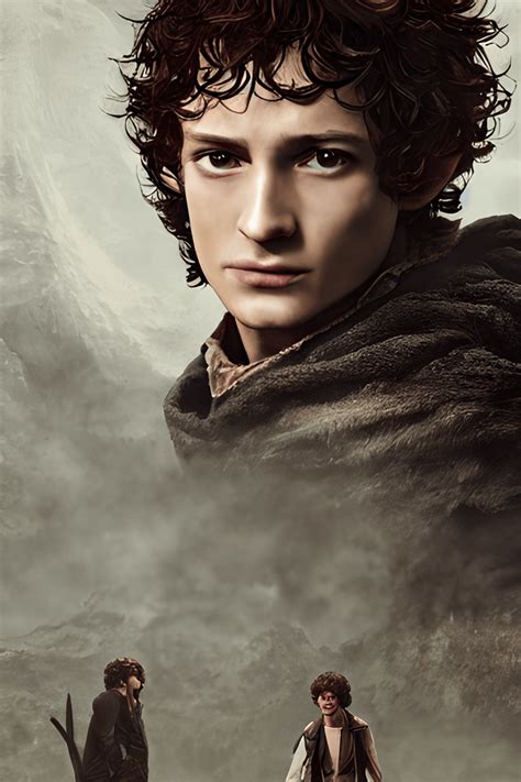 Póster Del Apuesto Elijah Wood Como Frodo Baggins · Creative Fabrica