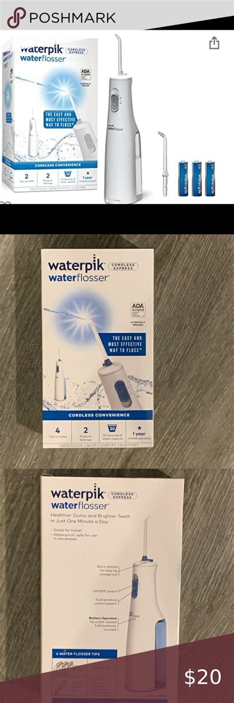 Waterpik Cordless Water Flosser Batter Operated Water Flosser Waterpik Waterpik Water Flosser