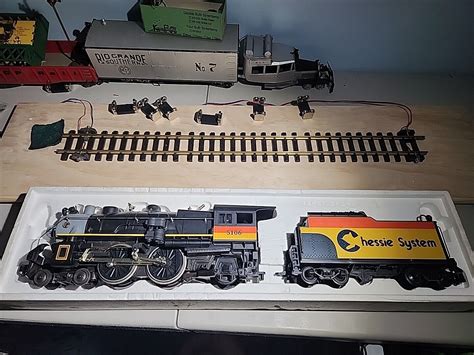 Lionel Large G Scale Steam Locomotive And Tender Chessie System