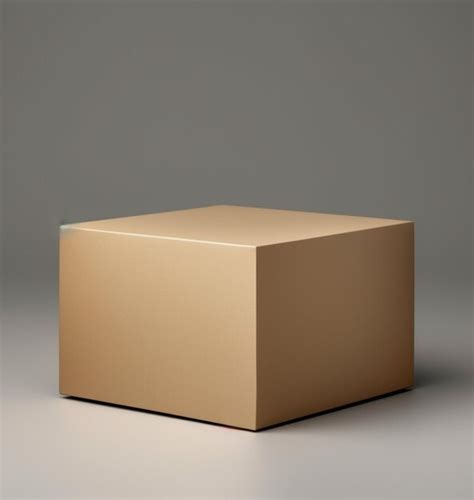 Premium Ai Image Brown Cardboard Box