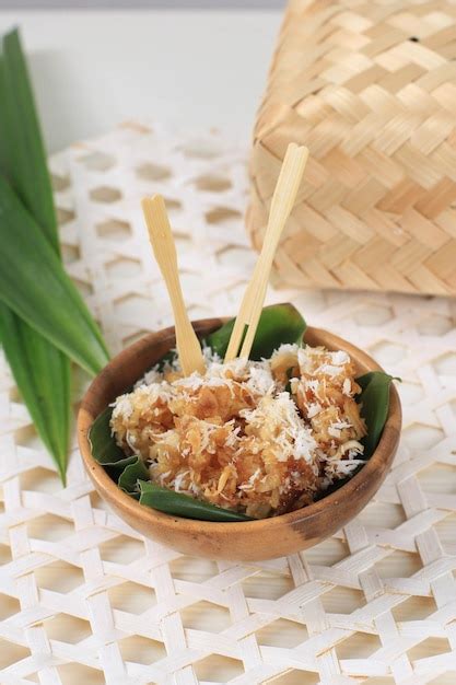 Premium Photo Close Up Sawut Indonesian Traditional Snack Made From