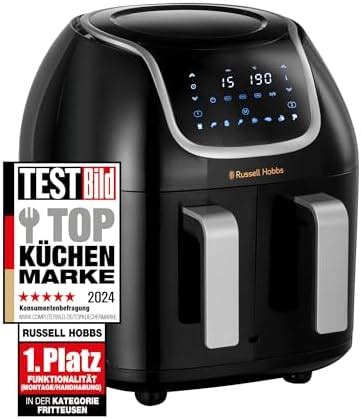 Russell Hobbs Heißluftfritteuse Doppelkammer 2 Fächer je 4 25l nur