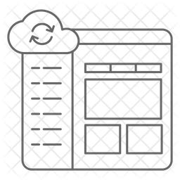 cloud control panel icon    style