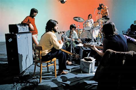 The Beatles During The Get Backlet It Be Sessions January 1969 The