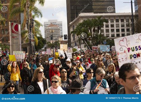 Women`s March San Diego, California, USA Editorial Stock Photo - Image of antitrump ...