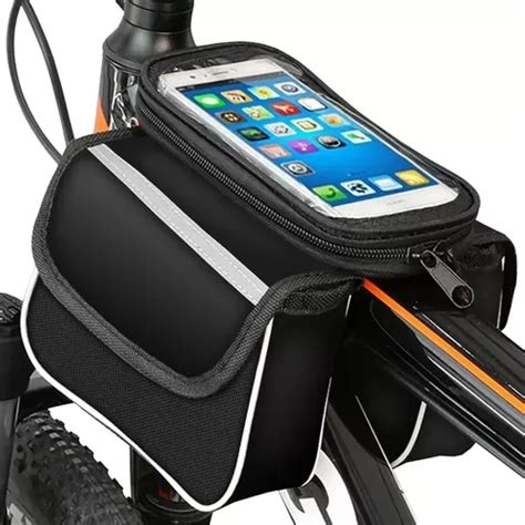 Bolso Bicicleta Porta Celular Impermeable T Ctil Alforjas